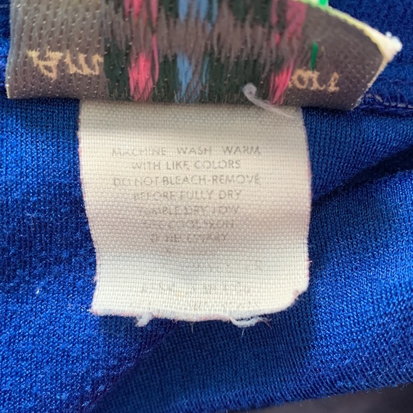 Amanda Stewart Woman Vintage Embroidered Women’s Size L Blue Button Up Robe - Picture 15 of 16